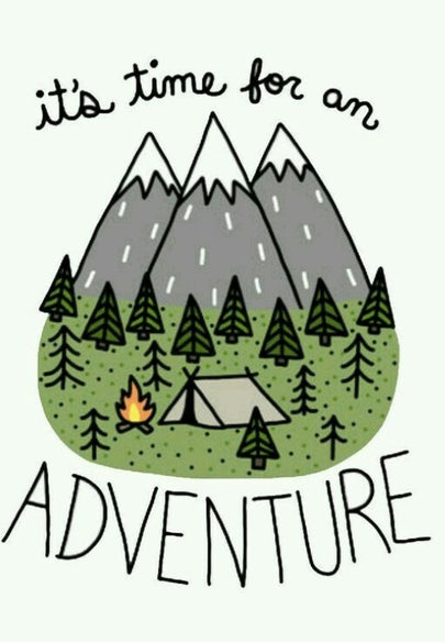 "It's Time For an Adventure" Outdoor Greeting Card
