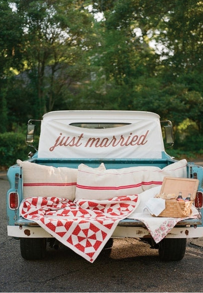 Just Married Greeting Card