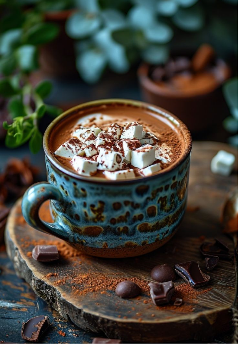 Hot Chocolate With Marshmallows Greeting Card