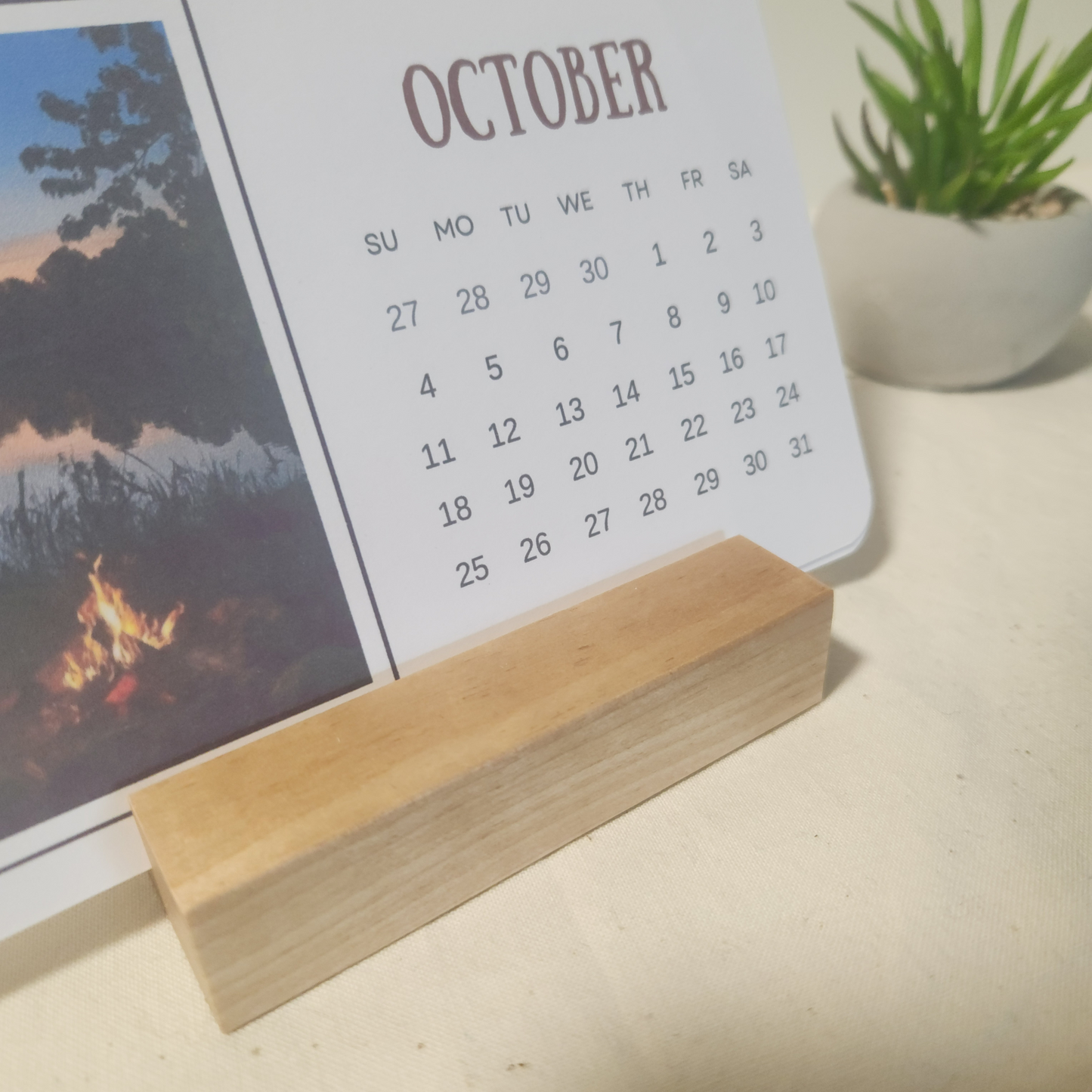 2026 Desk Calendar - Birch - Wilderness Awaits