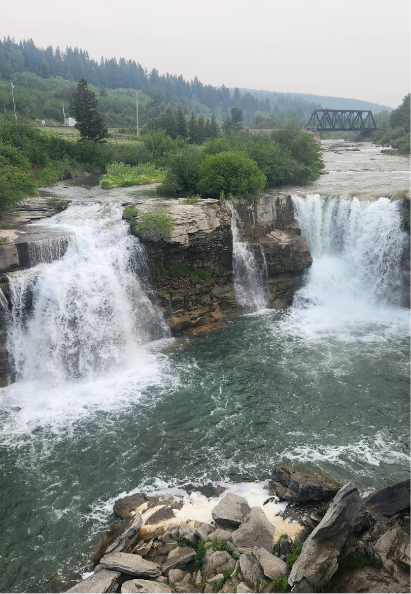 Lundbreck Falls Greeting Card