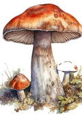 Giant Wild Mushroom Greeting Card