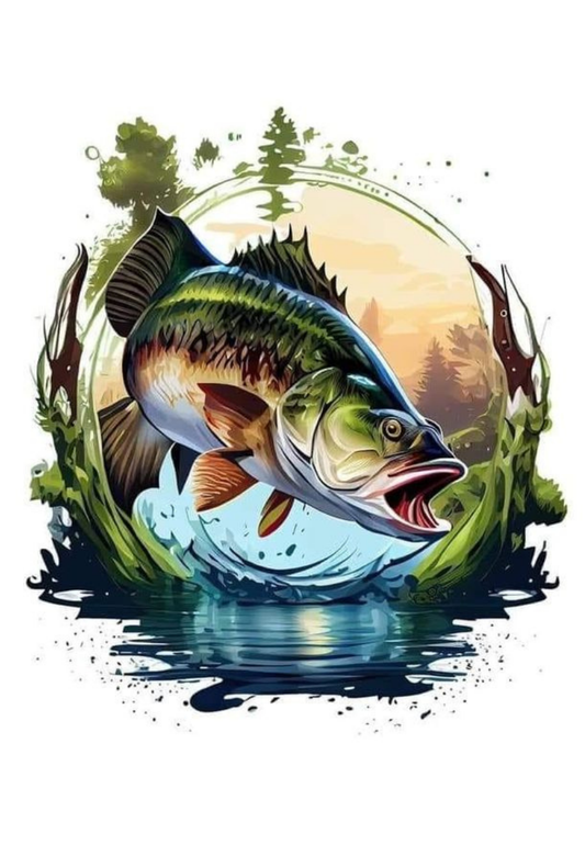 Fish Illustration Greeting Card