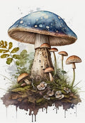 Dreamy Mushroom Forest Greeting Card