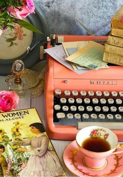 Vintage Typewriter Greeting Card