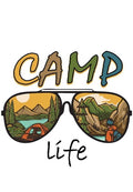 "Camp Life" Sunglasses Greeting Card