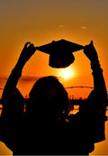 Graduation Celebration at Sunset Greeting Card