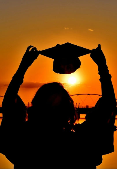 Graduation Celebration at Sunset Greeting Card