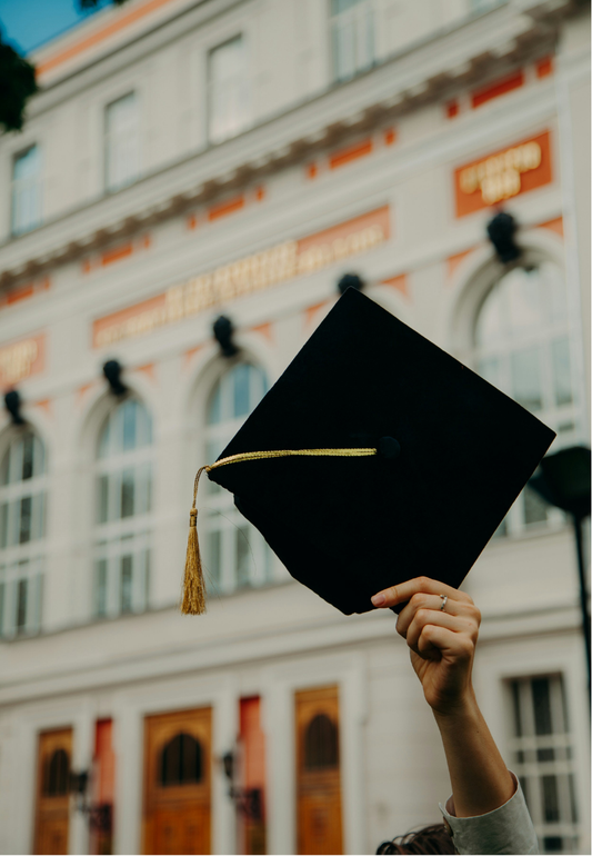 Graduate Tossing Cap in the Air Celebration Greeting Card
