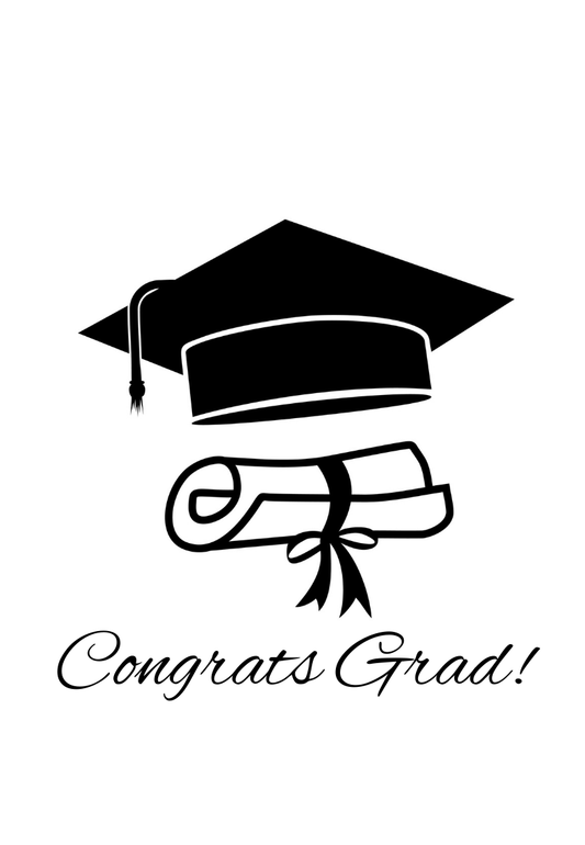 Simple "congrats Grad" Greeting Card
