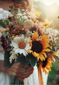 Sunflower Boquet Greeting Card