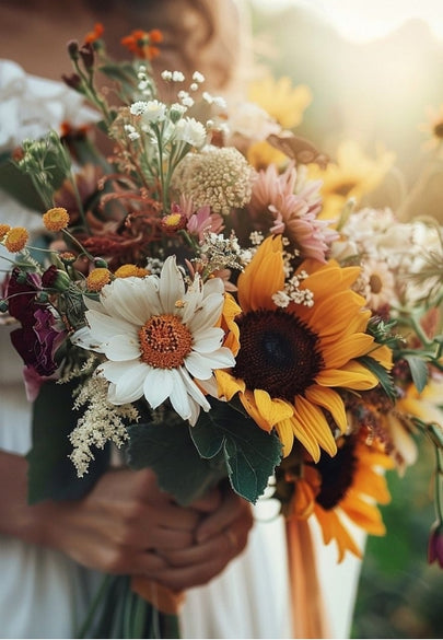 Sunflower Boquet Greeting Card