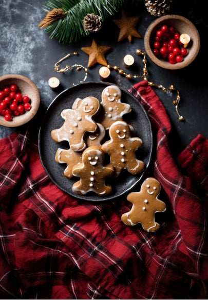Festive Gingerbread Cookies Greeting Card