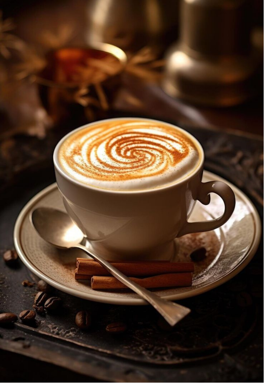 Warm Rustic Coffee Greeting Card