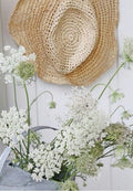 Soft White Baby's Breath Greeting Card