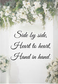 "Side by Side, Heart to Heart, Hand in Hand" Wedding Greeting Card