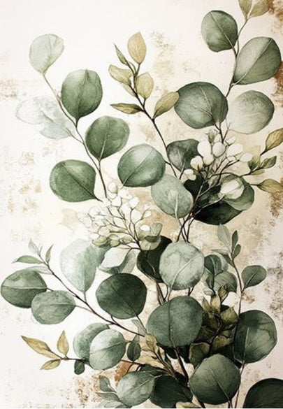 Sofe Green Eucalyptus Greeting Card