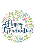 Happy Graduation Wreath Greeting Card