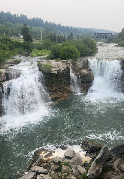 Lundbreck Falls Greeting Card