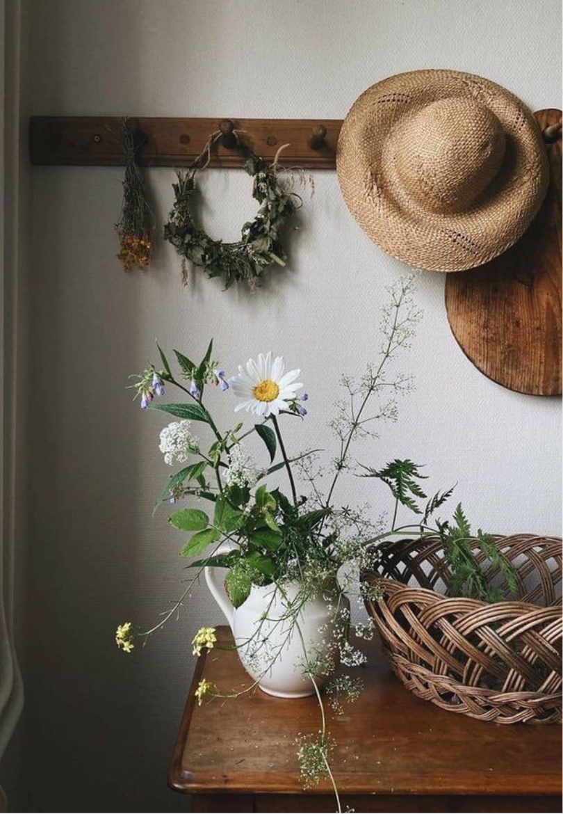 Country Daisy Corner Greeting Card