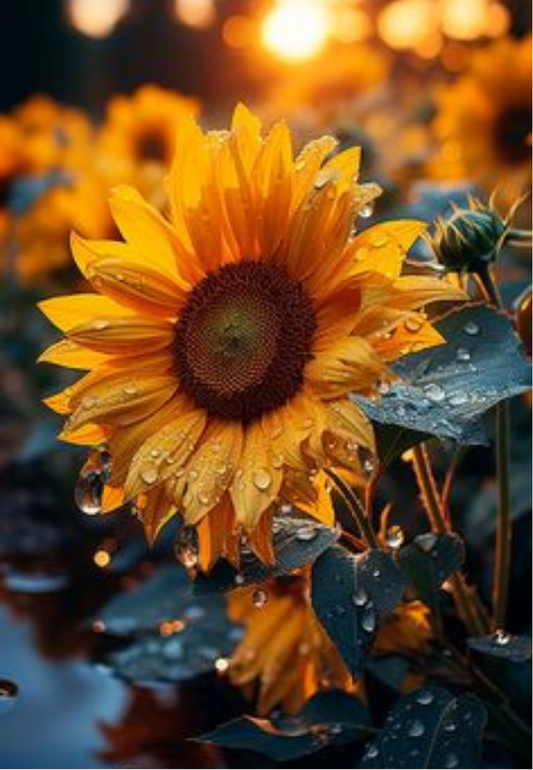 Bright Sunflowers Greeting Card