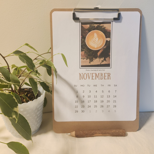 2026 Clipboard Calendar - Sips of the Season