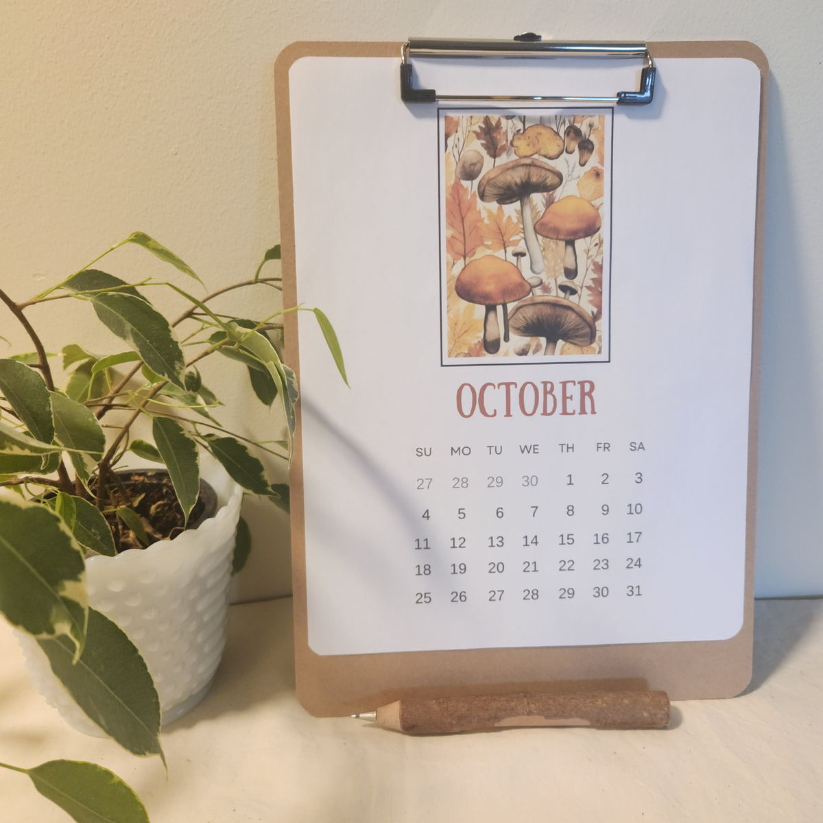 2026 Clipboard Wall Calendar