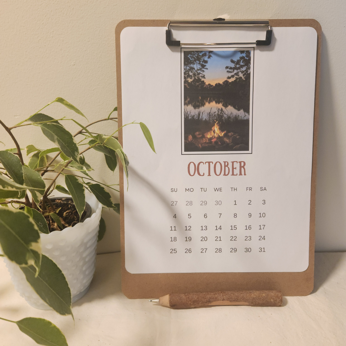 2026 Clipboard Wall Calendar