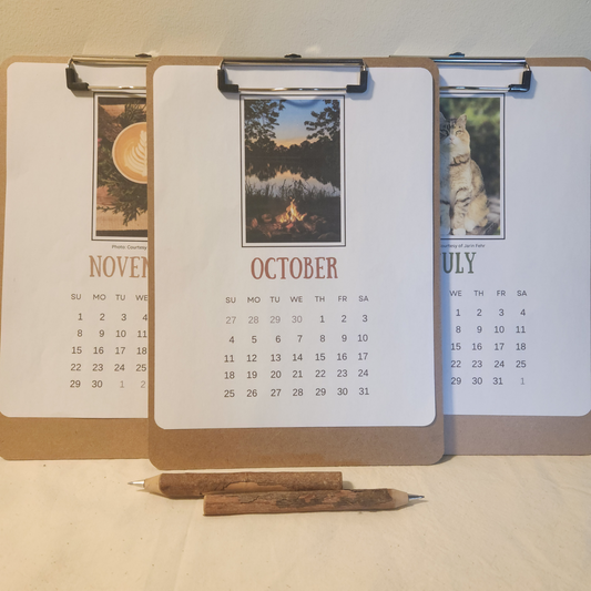 2026 Clipboard Calendar - Moments in Bloom
