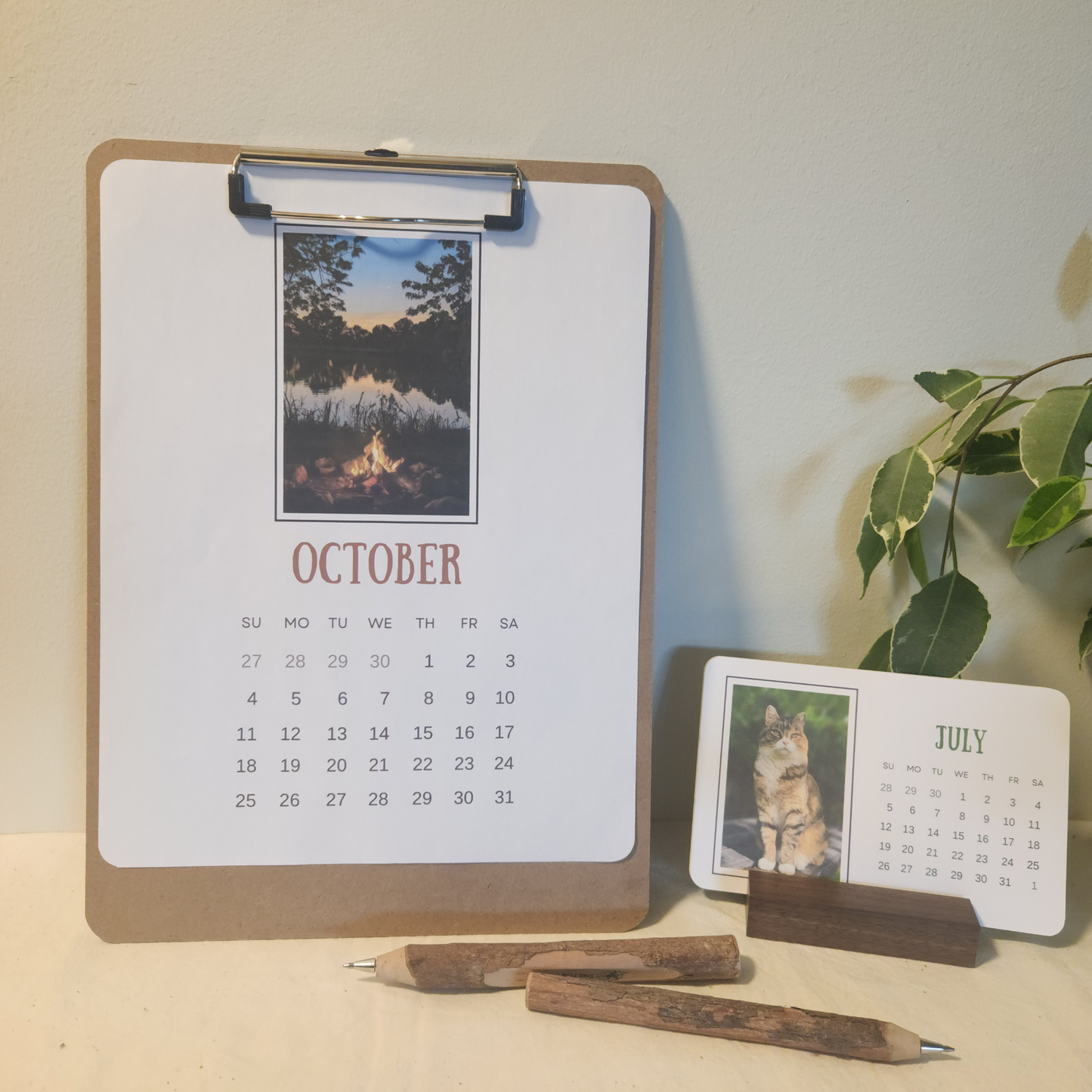 2026 Desk Calendar - Walnut - Wilderness Awaits