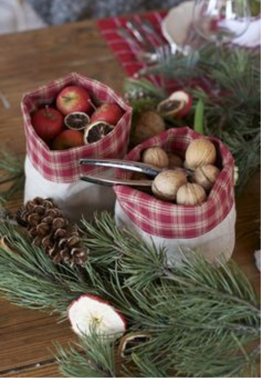 Festive Nuts Bowl Greeting Card