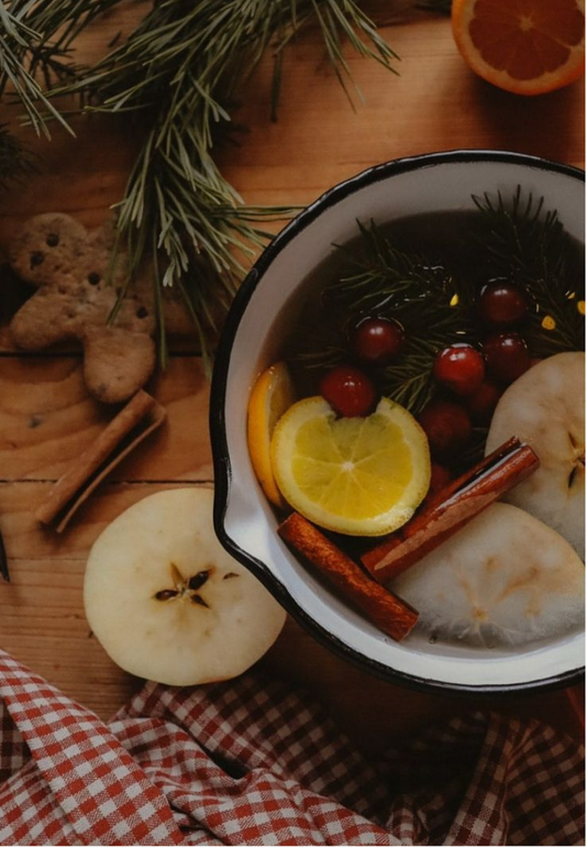 Warm Mulled Cider With Holiday Spices Greeting Card