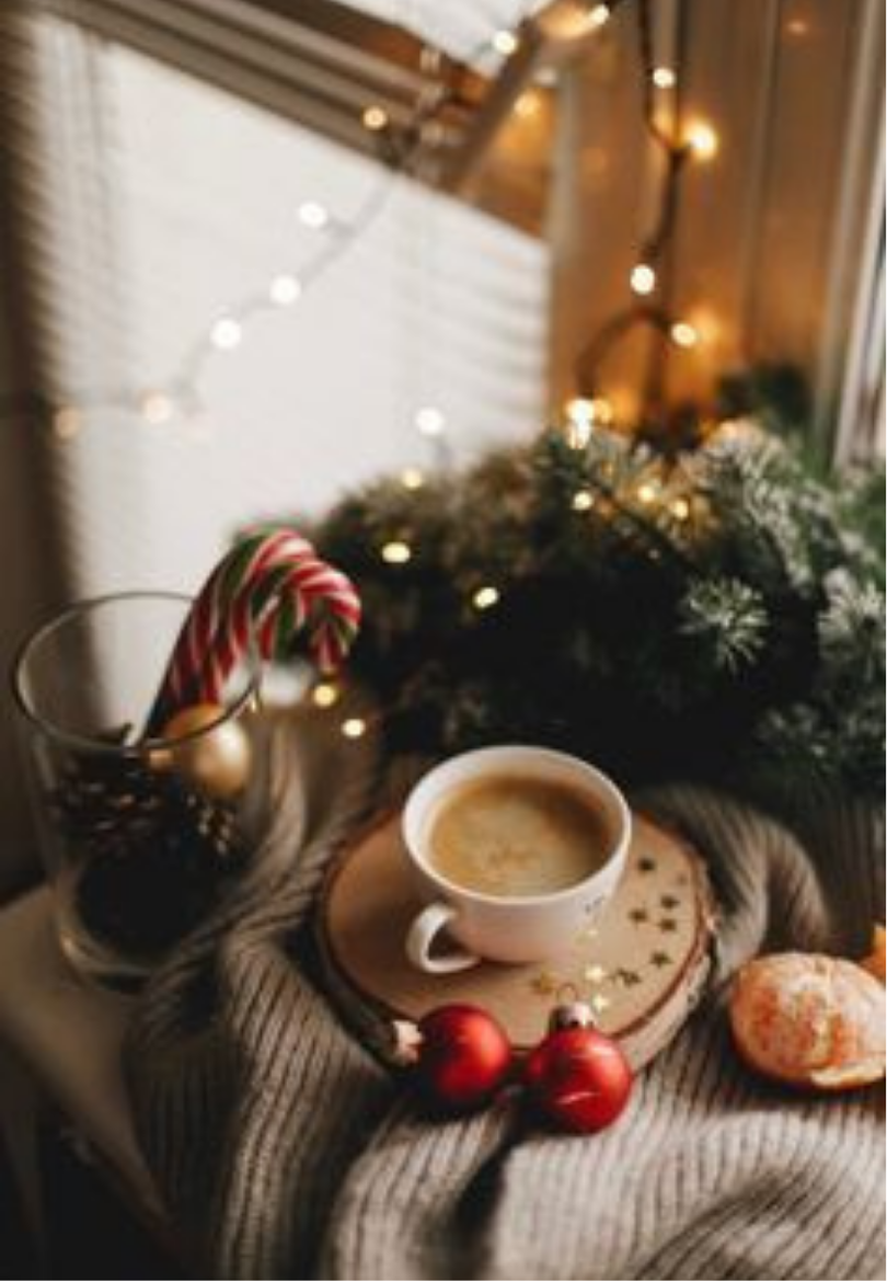 Warm Holiday Coffee Greeting Card