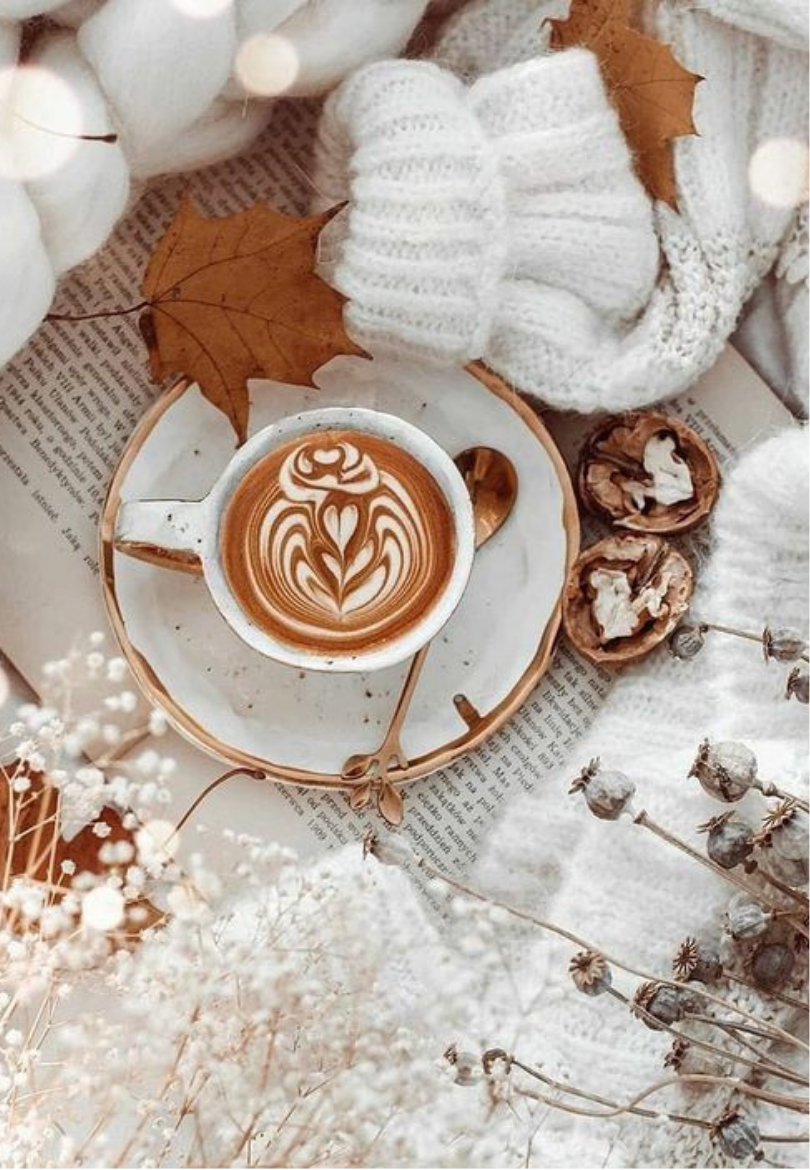 Cozy Latte Art Greeting Card