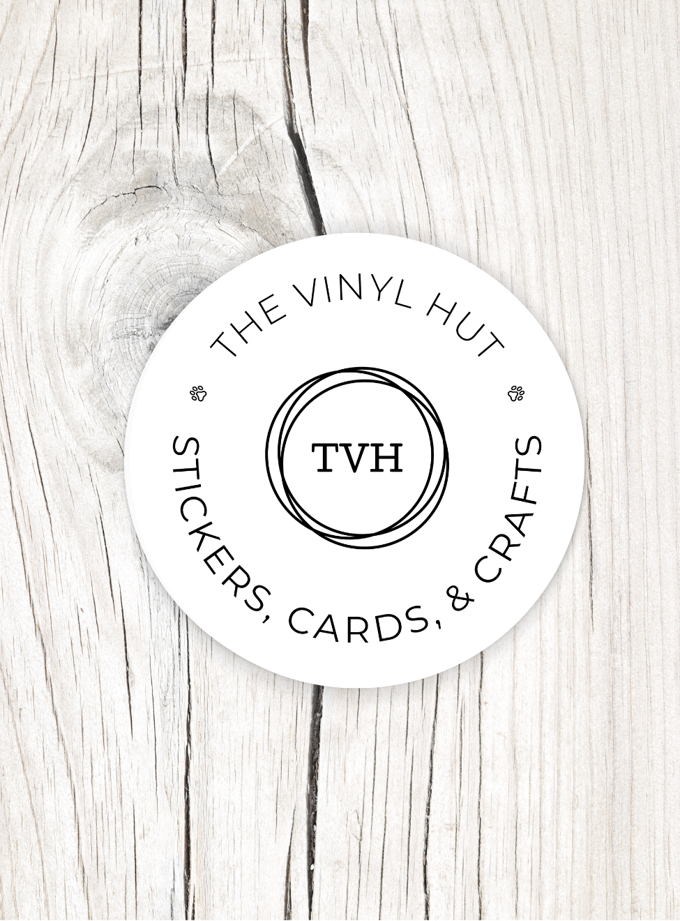 The Original The Vinyl Hut Logo Vinyl Sticker