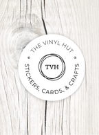The Original The Vinyl Hut Logo Vinyl Sticker