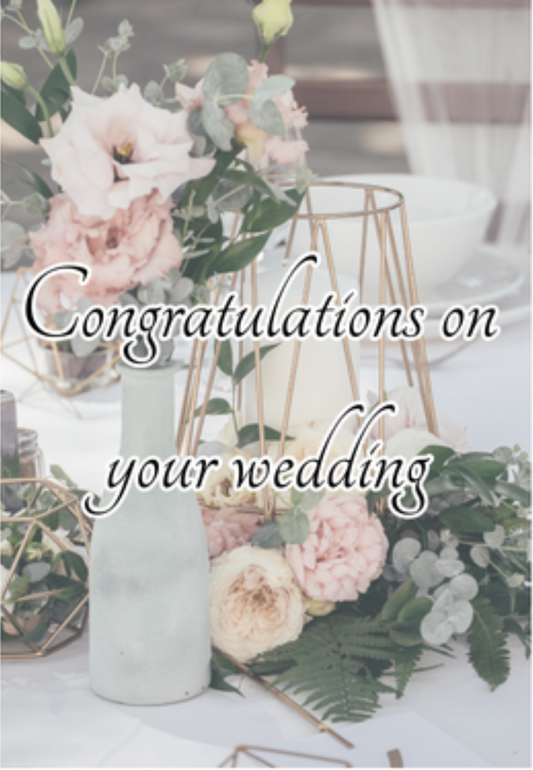 "Congratulations on Your Wedding " Greeting Card