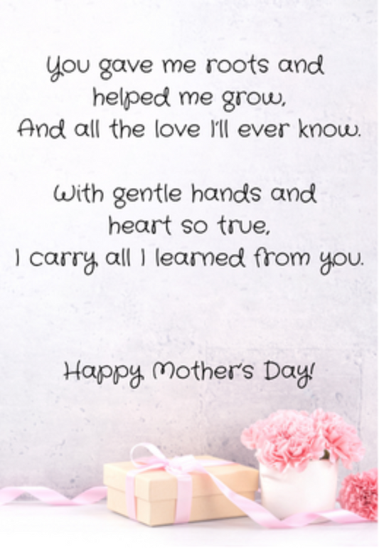Mother's Day Poem Greeting Card