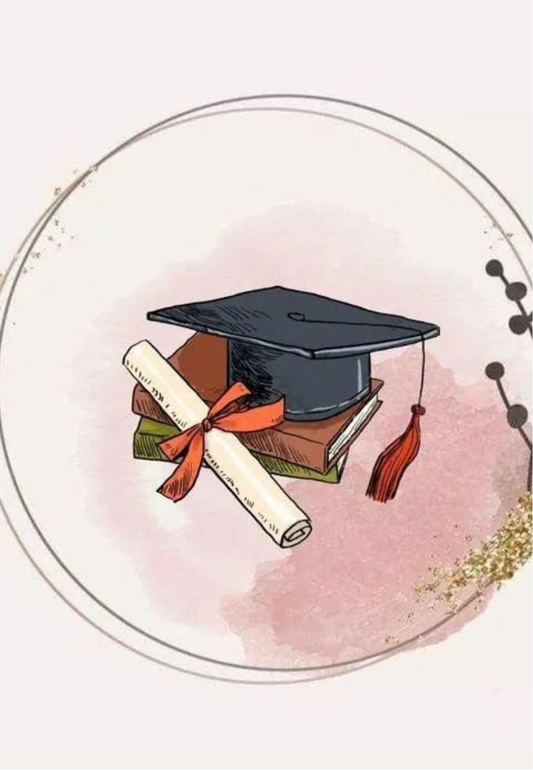 Books, Tassels, & Dreams Greeting Card