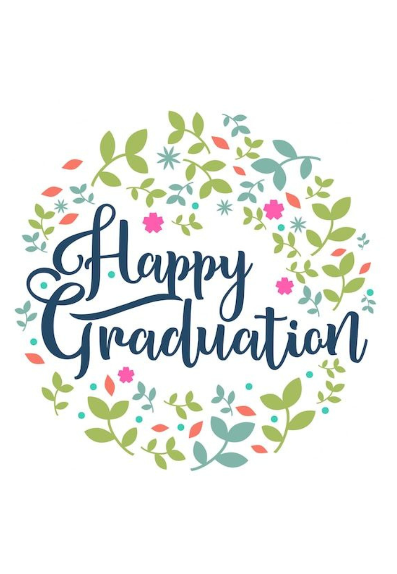 Happy Graduation Wreath Greeting Card