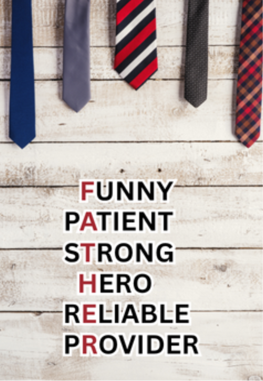Father's Day Ties Acrostic Greeting Card
