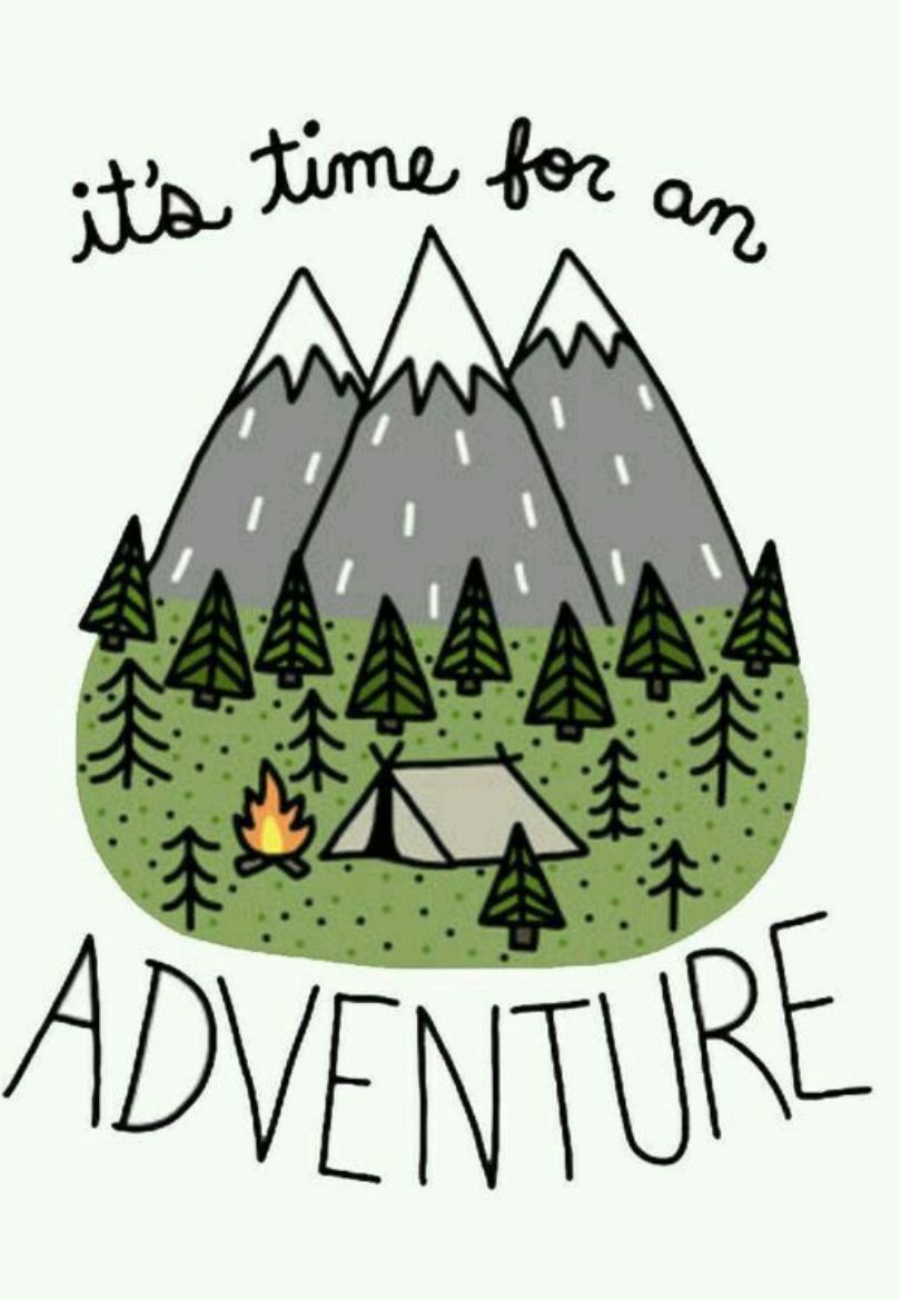 "It's Time For an Adventure" Outdoor Greeting Card