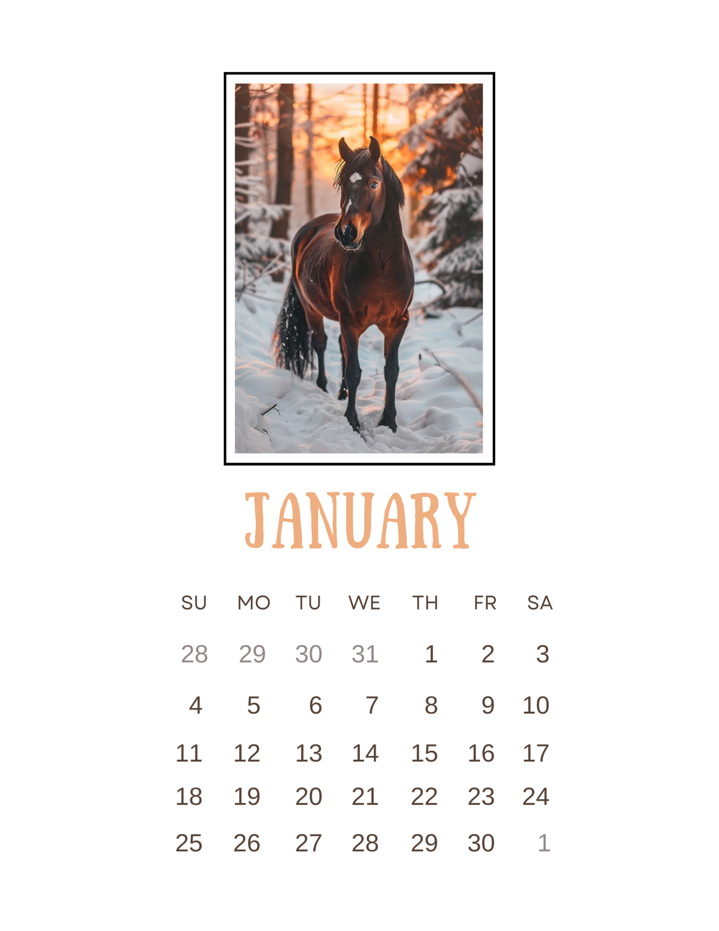 2026 Clipboard Wall Calendar