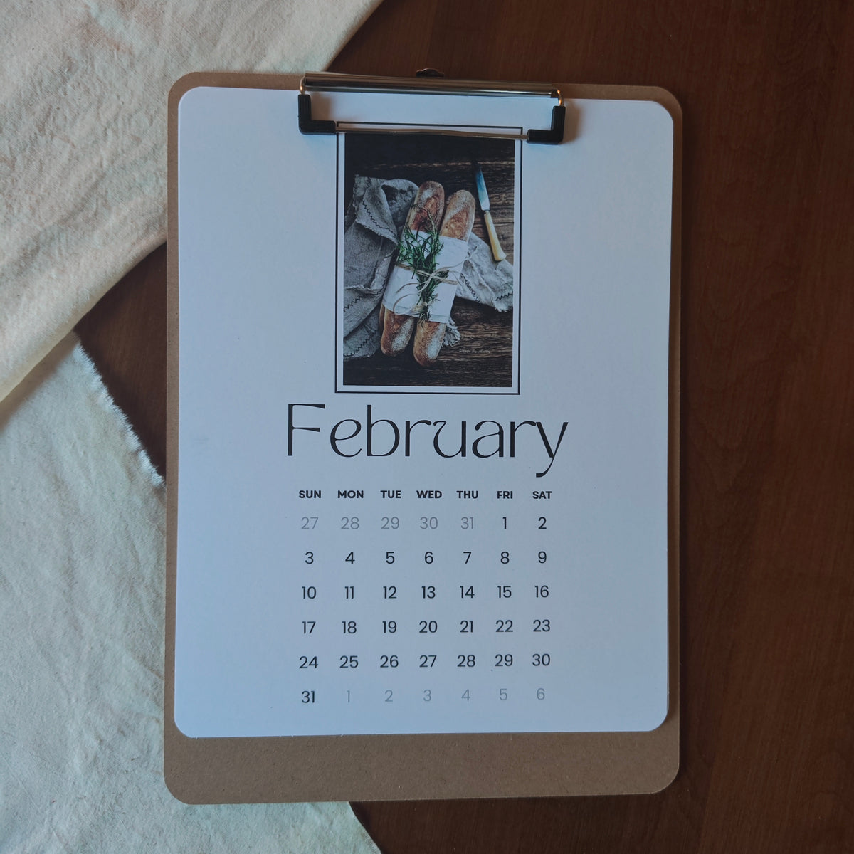 2027 Clipboard Wall Calendar