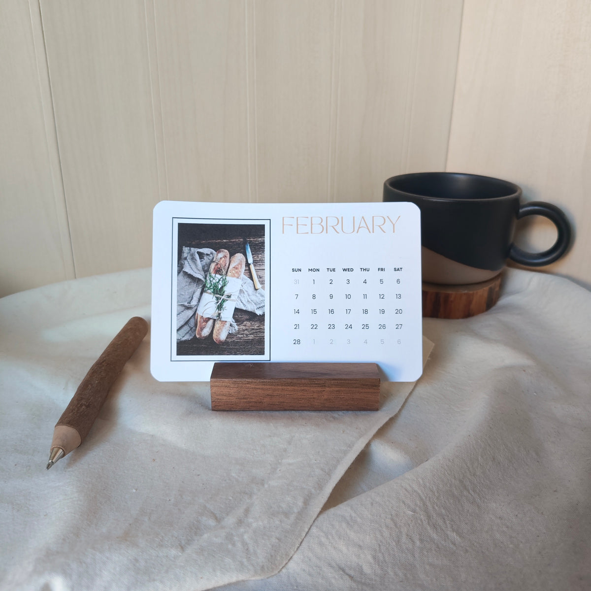 2027 Wood Stand Desk Calendar