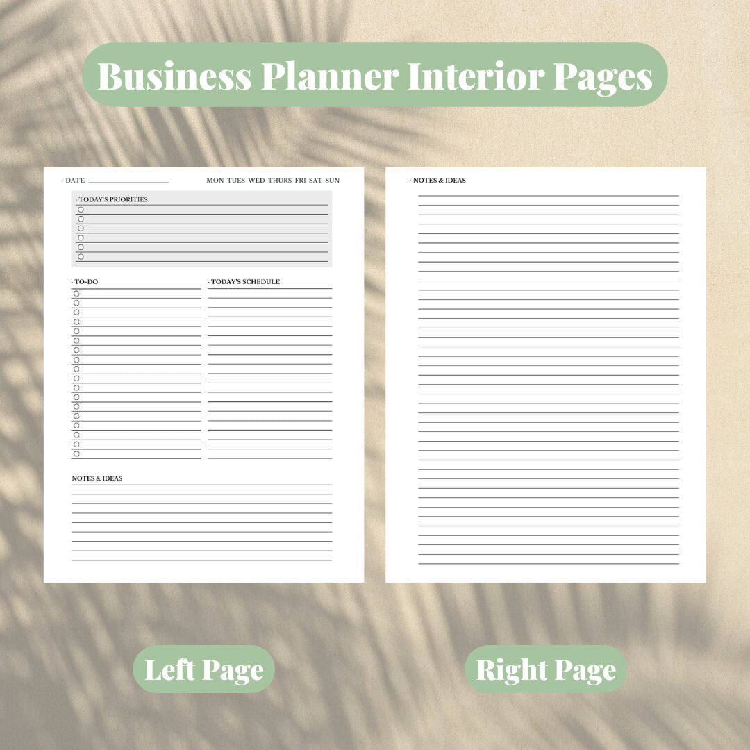 Business Daily Planner