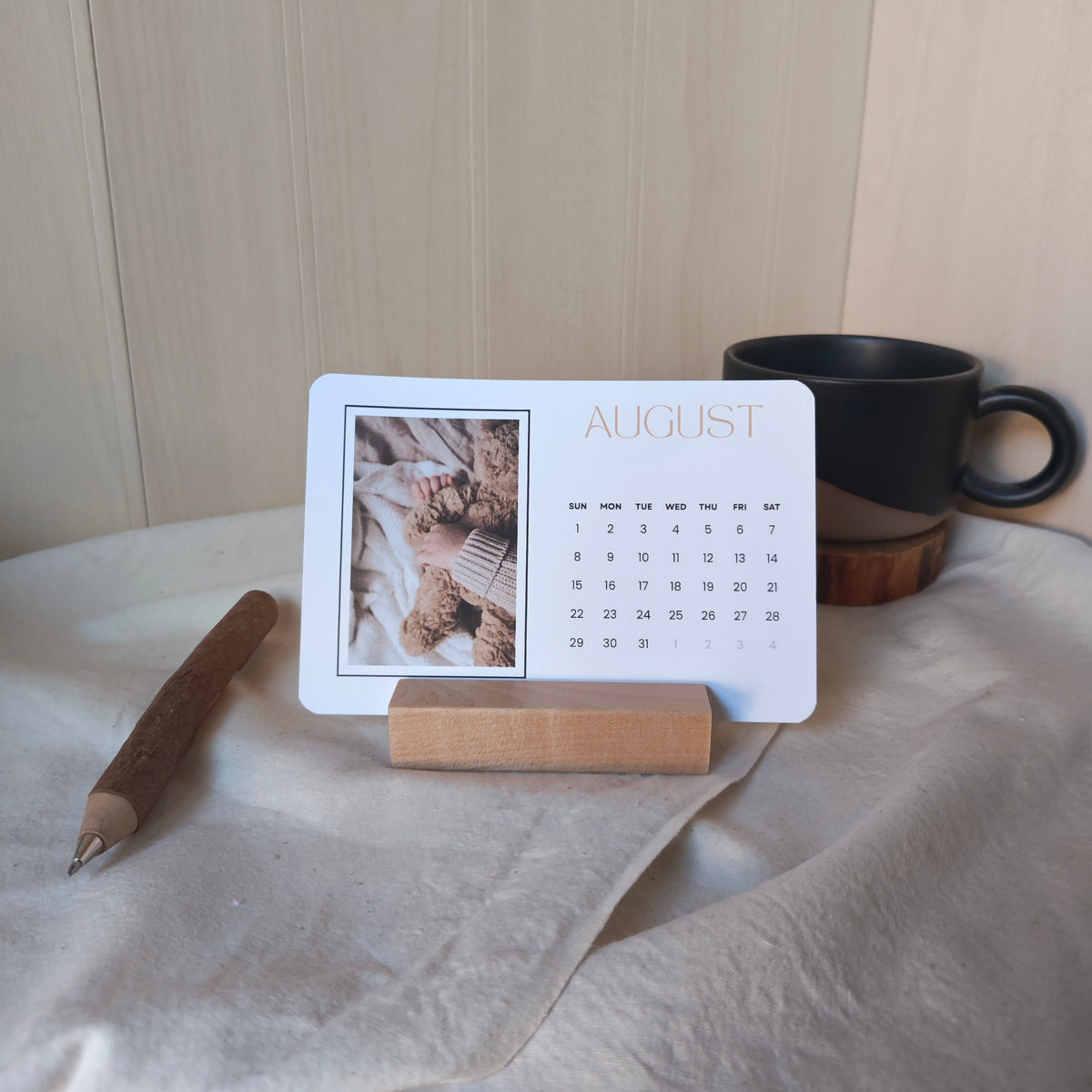 2027 Wood Stand Desk Calendar