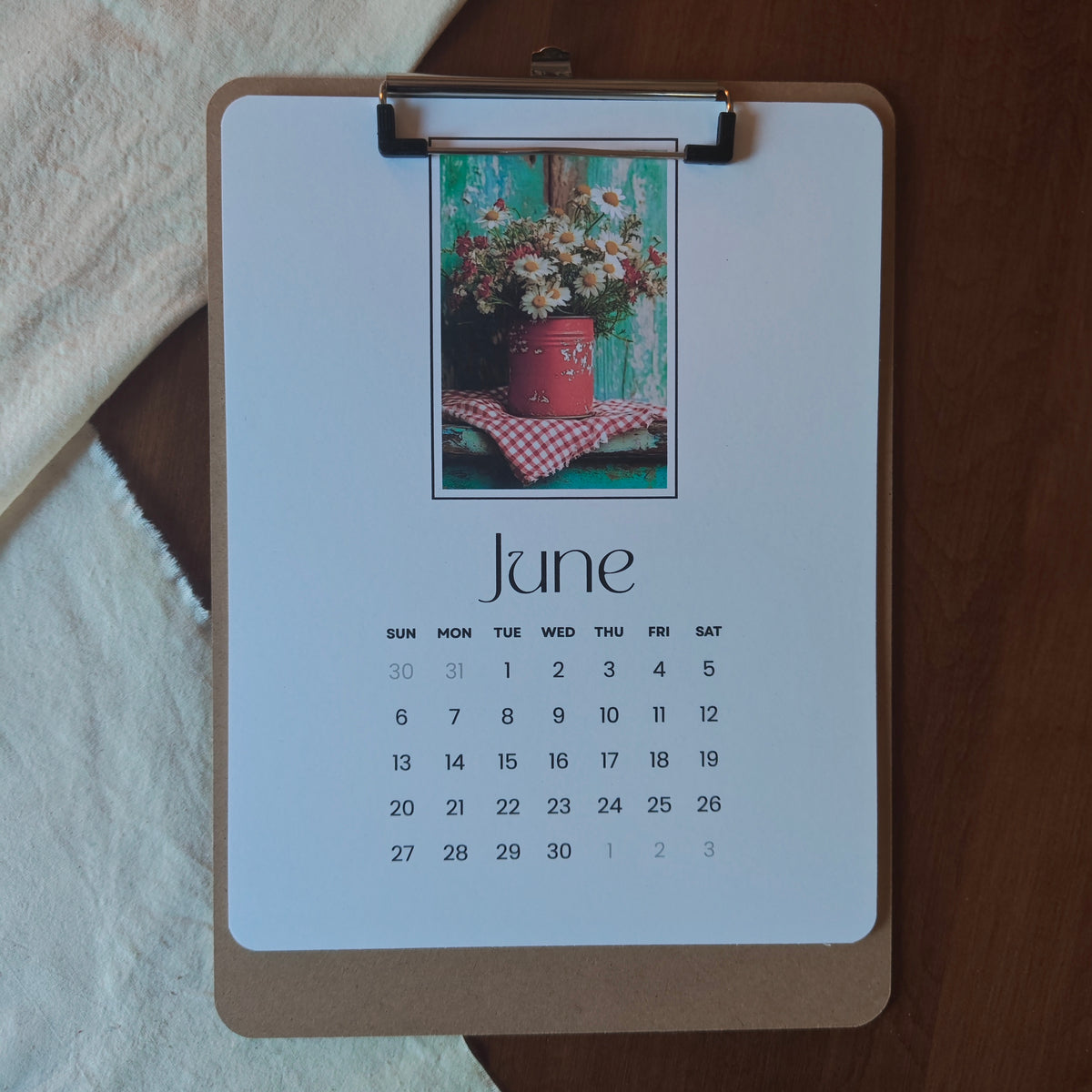 2027 Clipboard Wall Calendar