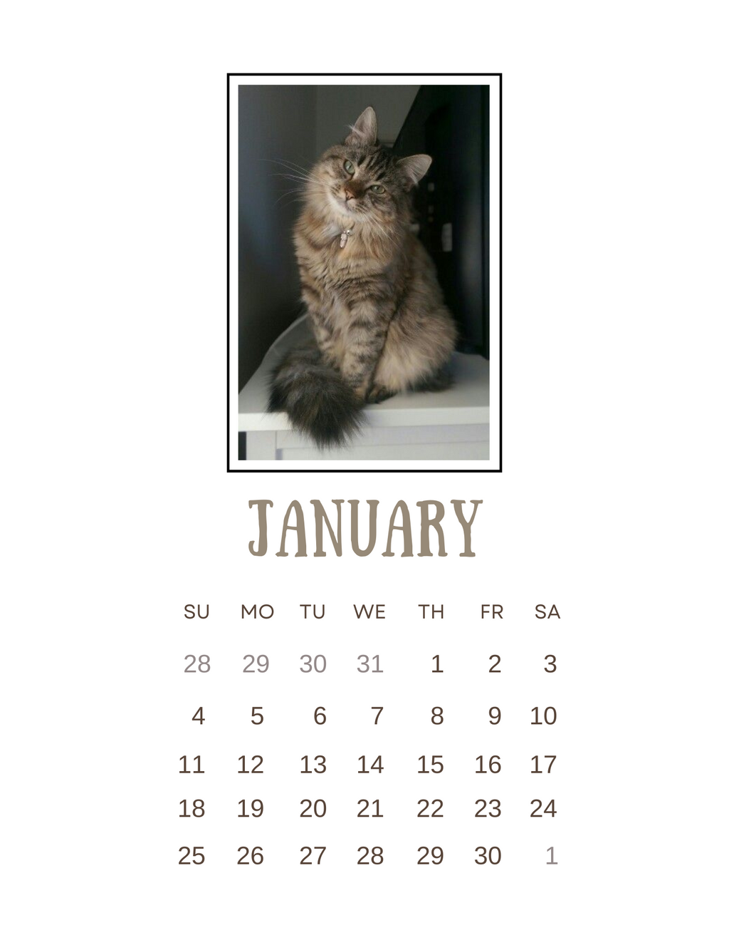 2026 Clipboard Wall Calendar