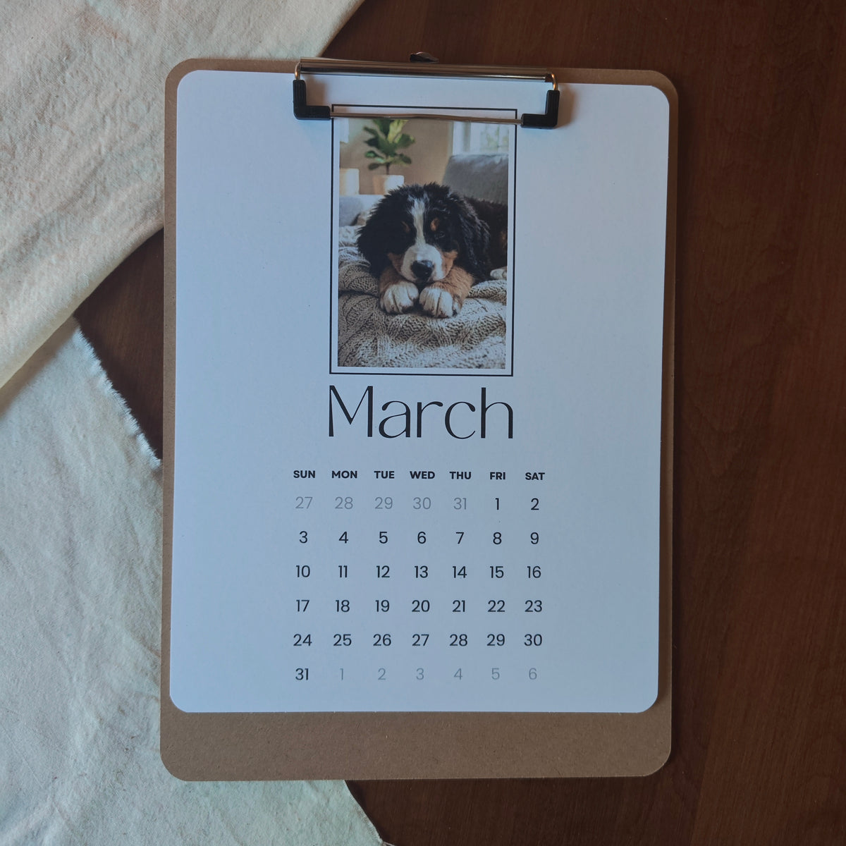 2027 Clipboard Wall Calendar